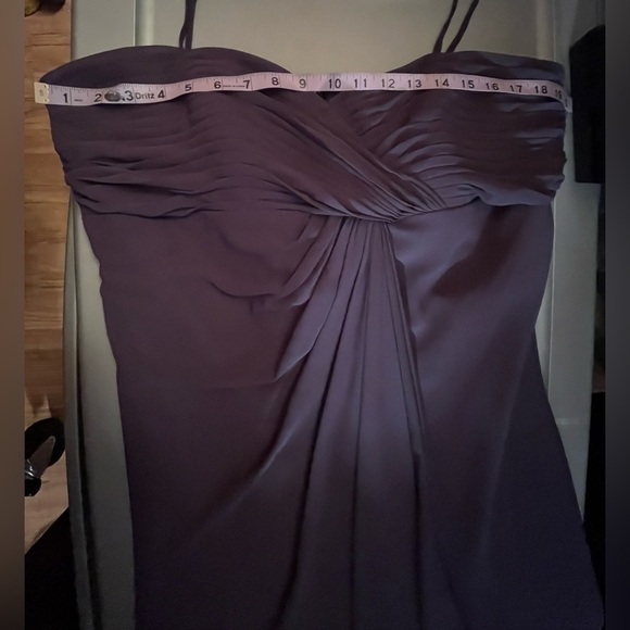 Davids Bridal whimsigoth fairy prom Elegant eggplant purple wedding Dress Sz 18 - Picture 14 of 14